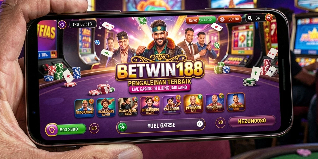 Screenshot utama BETWIN188 menampilkan gameplay Live Casino yang menarik.
