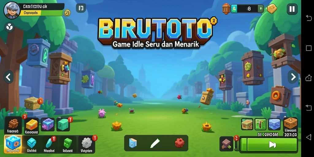 Tampilan gameplay BIRUTOTO yang menarik dan interaktif.