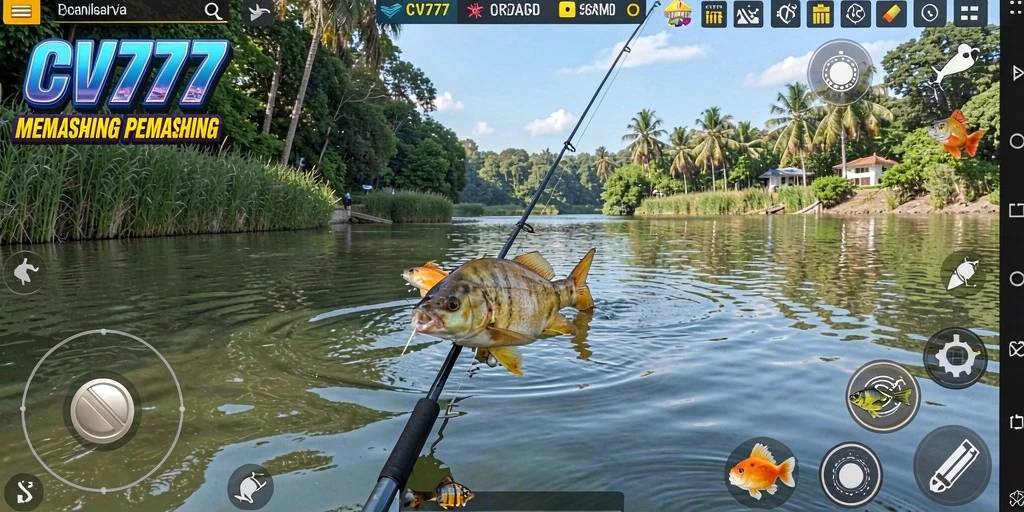 Tampilan aksi memancing yang mendebarkan dalam CV777.