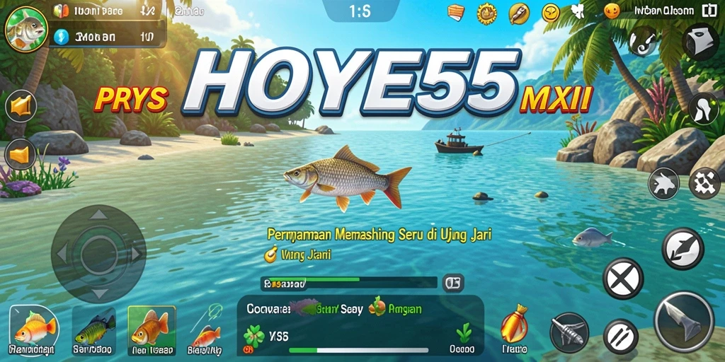 Tangkapan ikan luar biasa dalam HOYE55 dengan pemandangan yang indah.