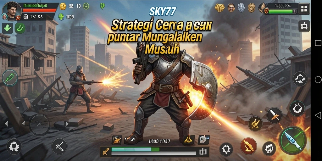 Tampilan gameplay dari SKY77 dengan strategi mendalam dan pertempuran seru.