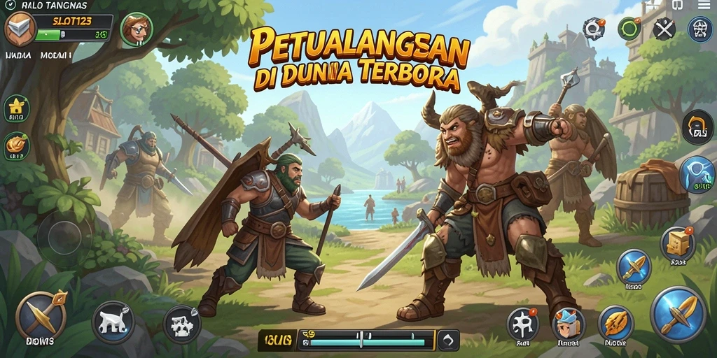 Tampilan gameplay SLOT123 yang mendebarkan di dunia terbuka.