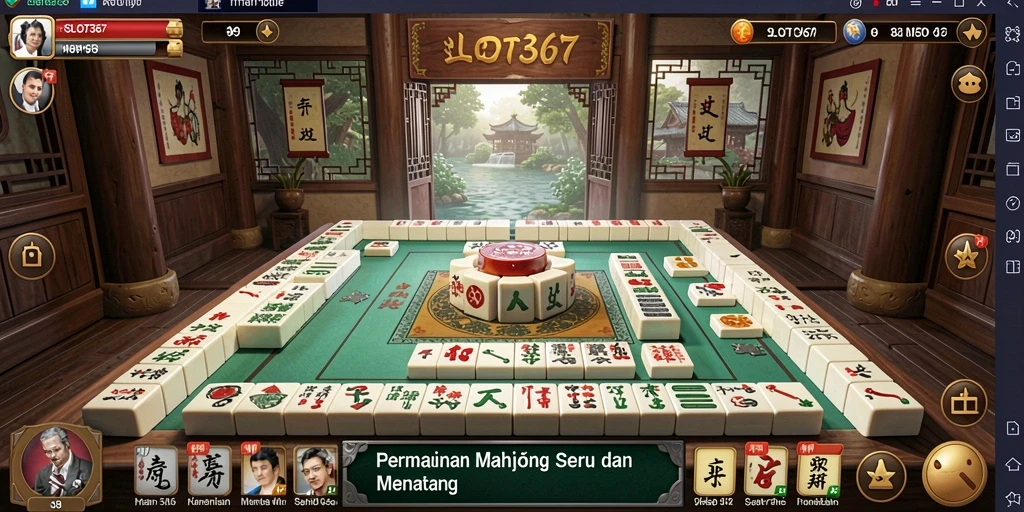 Tampilan gameplay menarik dari SLOT367 dengan elemen Mahjong.